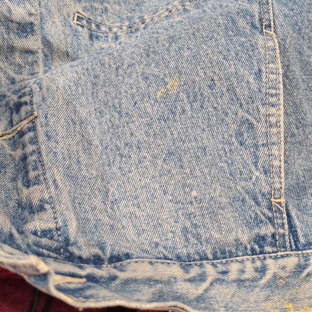 Vintage 90's Naf Naf Denim Jacket with Navy Collar - Picture 12 of 12
